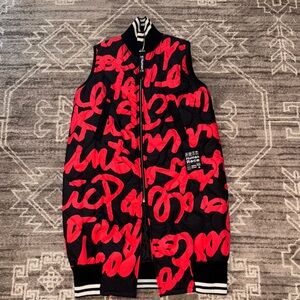 Acqua & Limone Florence Long Graphic Puffer Vest